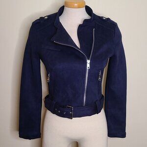 Banana Republic Faux Suede Moto Jacket -